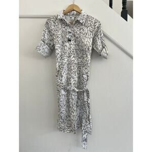 NWT WHBM Womens Size 6 Utility Dress Patterned Outdoor Beach Career